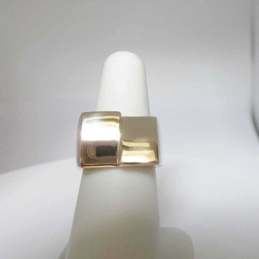 14k Gold Ring Modernist Henry Steig Jewelry NY Marilyn Monroe Size 6.25 R1602